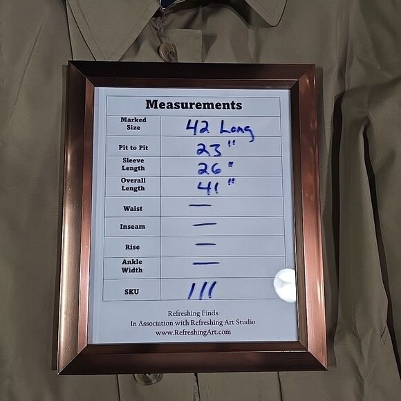 VTG Trench Overcoat Jacket 42Long Aberdeen Tan Corp Classic Gorp Tech Zip Liner - Picture 2 of 16